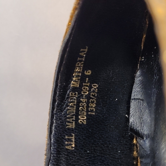 Women's Colin Stuart Gold Heels New - Picture 8 of 9